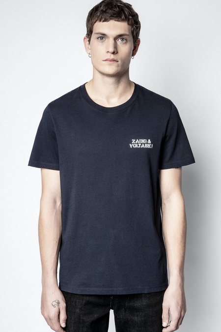 T-shirt bleu marine homme Zadig&Voltaire
